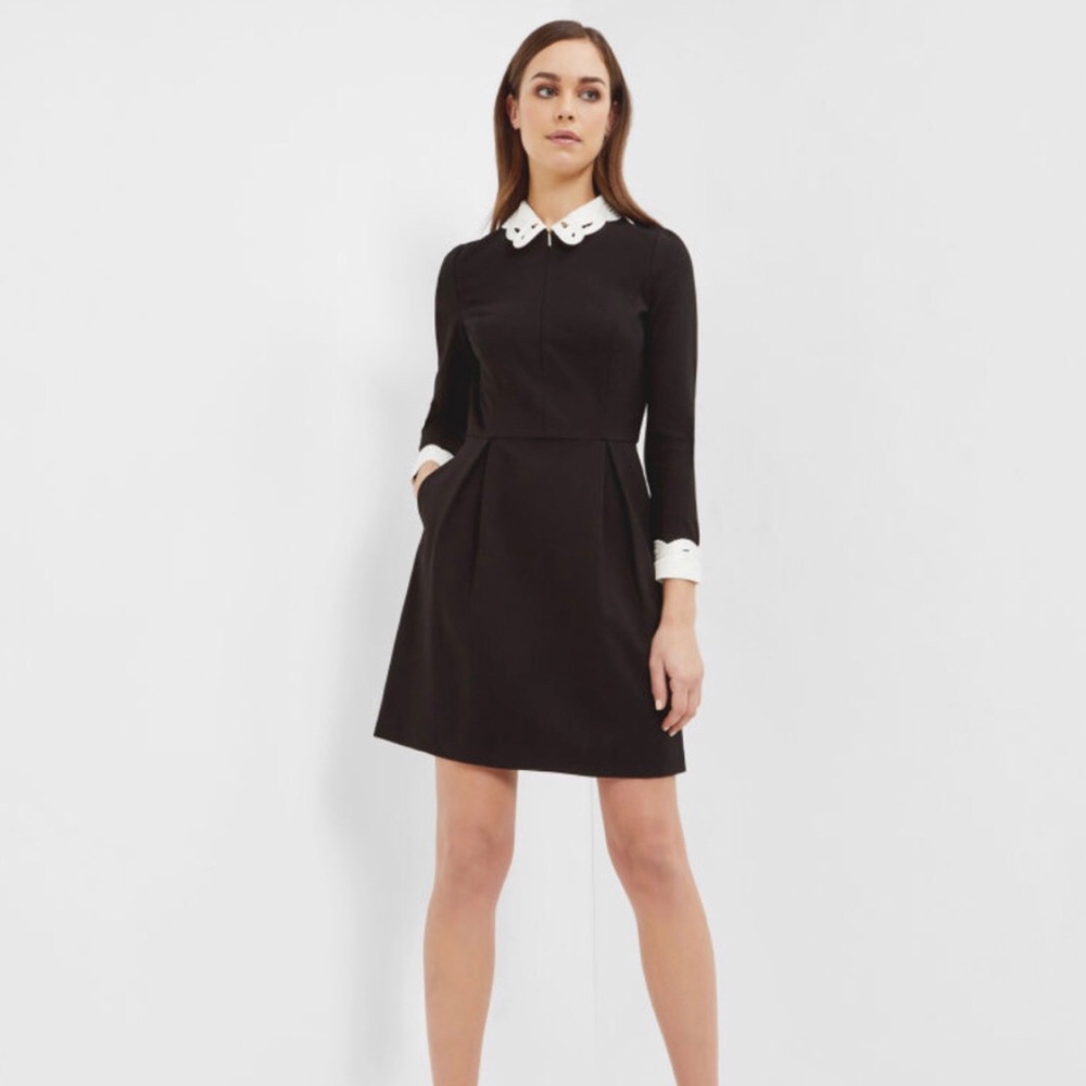 🌸SOLD🌸Ted Baker Embroidered Collar Dress 2 - Picture 1 of 6